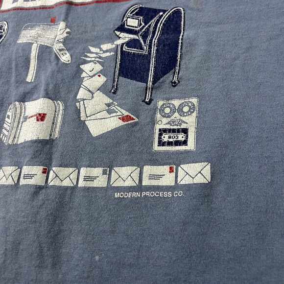 Vintage USPS Postal Service Graphic Shirt Men’s XL Mail Boxes of America 90s USA - Picture 10 of 12
